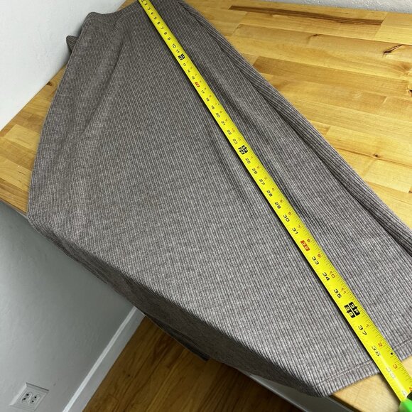 Halara Midi Skirt Ribbed High Waisted Split Hem A-Line Casual Size Medium M NWT - Picture 9 of 9